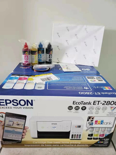 New epson printer with 4x100ml - with,